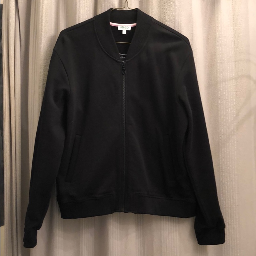 Kenzo Black Zip Up Cotton Jacket